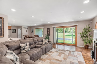 Great Room with doorwall to patio