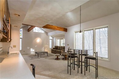 Dining room and living room view