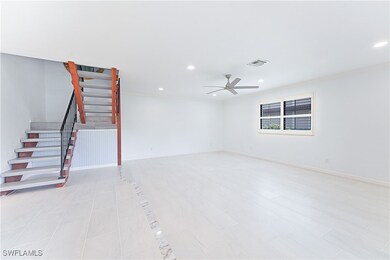 View of the living room from entry way.