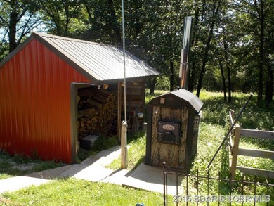 Wood Shed near outdoor furnace