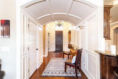 Arched hallway.
