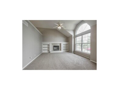 Fireplace and Built-ins in Living Room with Lots o