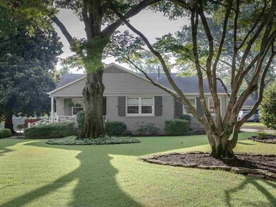 West facing view of the home.  Note the manicured 
