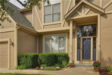 Home sits on cul de sac lot.
