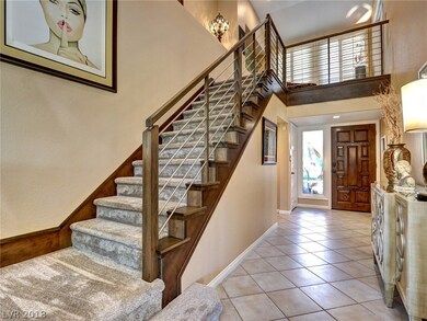 New custom staircase leading to upstairs master su