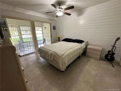 Master bedroom open out to covered patio