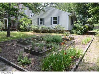 Exterior Front - Raised beds are great for flowers