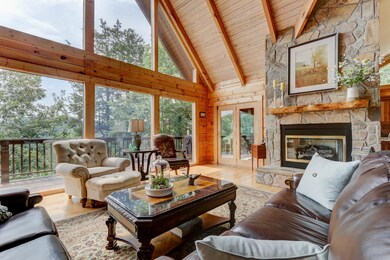 Fireplace in the great room