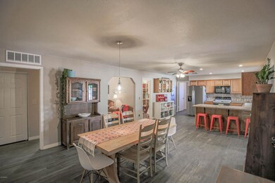 Dining and kitchen