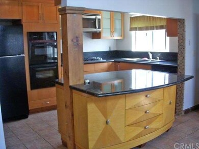 View of kitchen island.