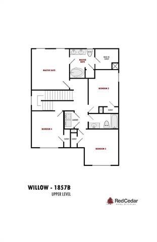 RED CEDAR 1857 B - 2nd Floor Plan