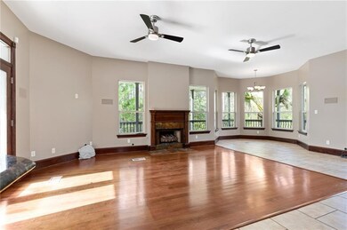 den with gas fireplace