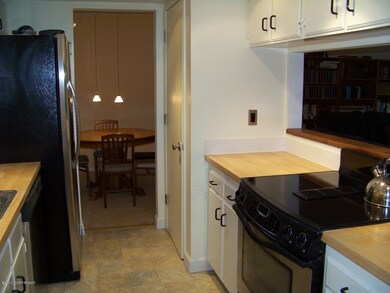 Kitchen with stainless steel appliances