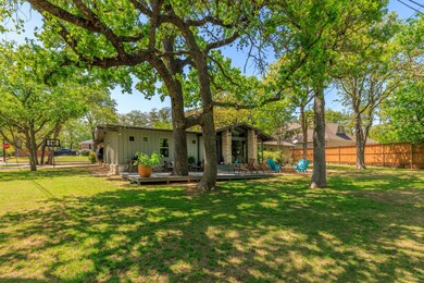 View of yard featuring a wooden deck