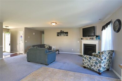 Living room to foyer and hall