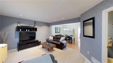 Large open floor plan with main floor half bath!