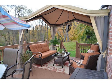Patio/Deck. Large wood deck complete with portable