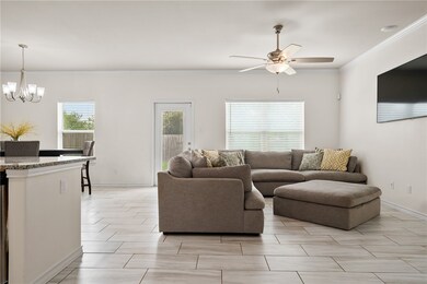 Open Living/Kitchen/Dining Area