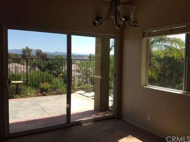 view looking out from inside the living & dining r