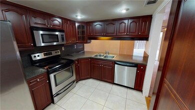 Kitchen View to Pass Through to Dining Room