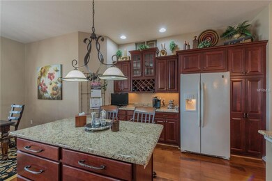 Stepped-up Cherry Cabinets, Beautiful Hardwood Flo