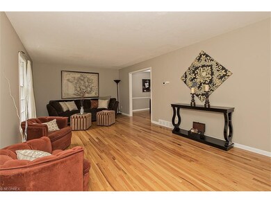 Spacious and sunny Living Room with stunning wood 
