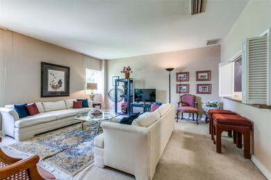 View of living area from entry hall