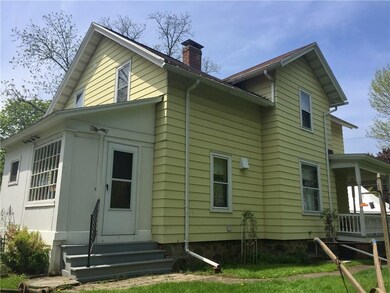 Convenient closed back porch entrance and a covere