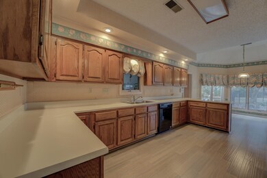 Prepare delicious meals in the eat-in kitchen.