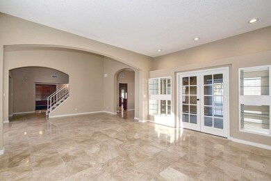 French doors into office