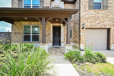 Covered Front Porch with customized tiles