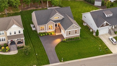Birds eye view of property
