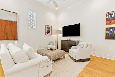 View of the living area from the kitchen