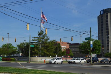 on corner