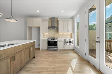 This kitchen is so large and the deck just off it makes it easy for enteretaining