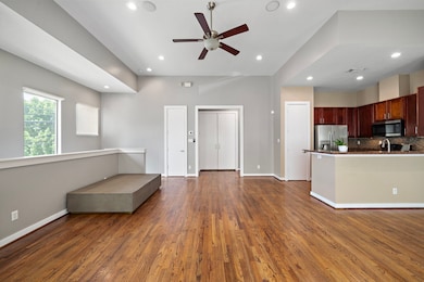 Light-filled and spacious, this open-concept livin