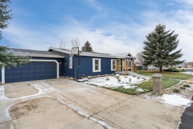 Front showing large driveway