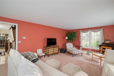 Spacious living room filled with natural light