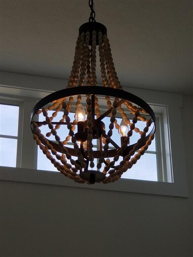 This unique light adds a romantic touch to this sp