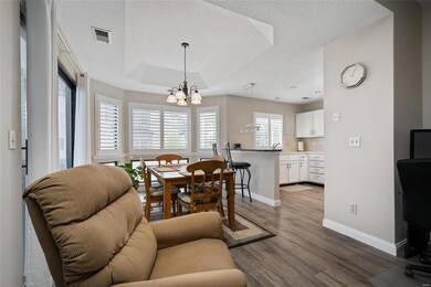 great room leading into dining area