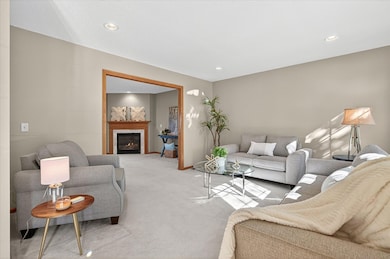 This front room has pocket doors that could close off area from family room.