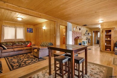 dining and living areas