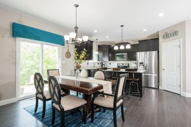 Eat in kitchen with slider door to back patio!