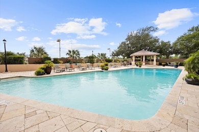 One of the many amenities is a resort-style pool—a
