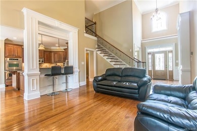 Open floor plan features two story great room w/st