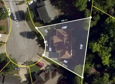 Aerial view from tax records.