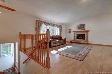 Upper Level Living Room W/Fireplace