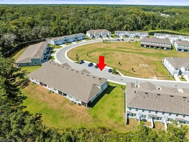 Bird's eye view of a heavily wooded area
