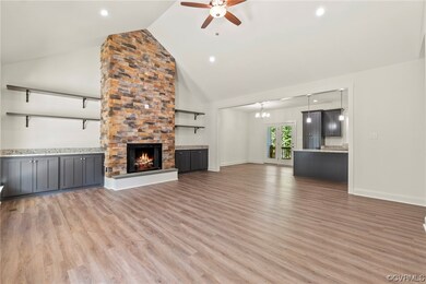 The family room is spacious and features LVP floor