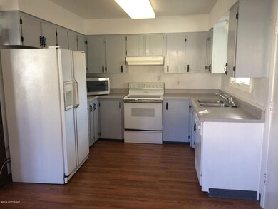 Kitchen with laminate flooring